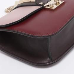 Pre Owned Valentino Multicolor Leather Rockstud Small Glam Lock Shoulder Bag