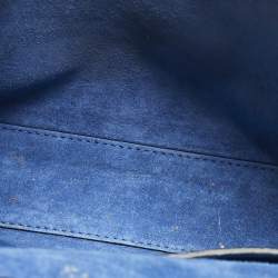 Pre Owned حقيبة كروس فاب فالن*تينو جلد زرقاء روكستد