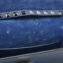 Pre Owned حقيبة كروس فاب فالن*تينو جلد زرقاء روكستد