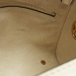 Pre Owned Valentino Off White Leather All time Tote