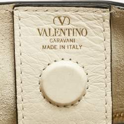Pre Owned Valentino Off White Leather All time Tote