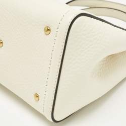 Pre Owned Valentino Off White Leather All time Tote