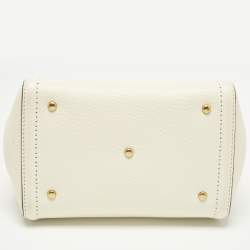 Pre Owned Valentino Off White Leather All time Tote