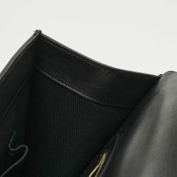 Pre Owned Valentino Black Leather Large Glam Lock Shoulder Bag