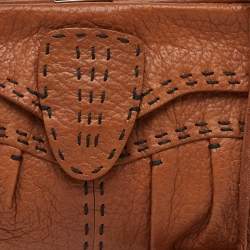 Pre Owned Valentino Garavani Brown Leather Vintage Shoulder Bag