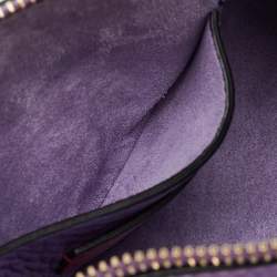 Pre Owned Valentino Purple Leather Small Rockstud Crossbody Bag