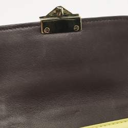 Pre Owned Valentino Multicolor Leather Mini Colorblock Rockstud Glam Lock Bag