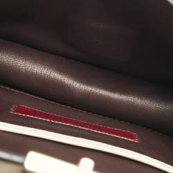 Pre Owned Valentino Multicolor Leather Mini Colorblock Rockstud Glam Lock Bag