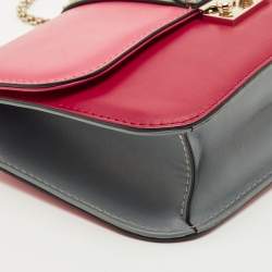 Pre Owned Valentino Multicolor Leather Medium Glam Lock Shoulder Bag