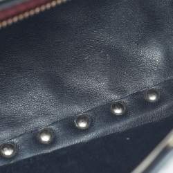 Pre Owned Valentino White Quilted Leather Medium VLTN Rockstud Spike Shoulder Bag