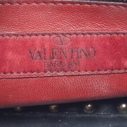 Pre Owned Valentino White Quilted Leather Medium VLTN Rockstud Spike Shoulder Bag