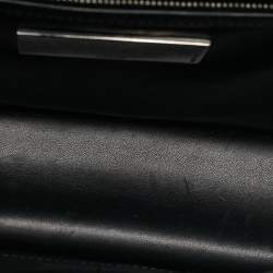 Pre Owned Valentino Black Leather Medium Noir Edition Glam Lock Shoulder Bag