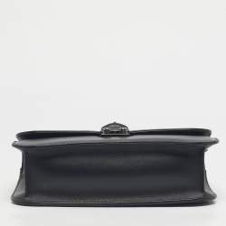 Pre Owned Valentino Black Leather Medium Noir Edition Glam Lock Shoulder Bag