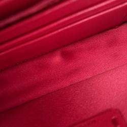 Pre Owned Valentino Red Leather Rockstud Chain Crossbody Bag