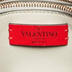 Pre Owned Valentino Grey Leather Braided and Tassel Shoulder Bag