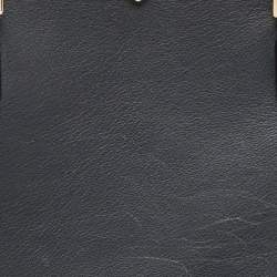 Pre Owned Valentino Dark Grey Leather Rockstud Trapeze Tote