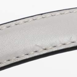 Pre Owned Valentino Ash Grey Leather My Rockstud Top Handle Bag
