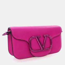 Pre Owned Valentino Small Calfskin Loco Crossbody Bag