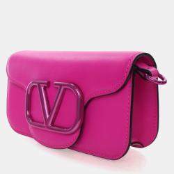 Pre Owned Valentino Small Calfskin Loco Crossbody Bag