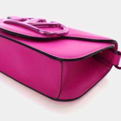 Pre Owned Valentino Small Calfskin Loco Crossbody Bag