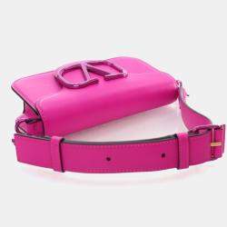 Pre Owned Valentino Small Calfskin Loco Crossbody Bag