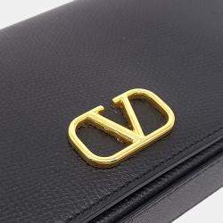 Pre Owned Valentino Black Leather mini crossbody bag