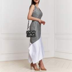 Pre Owned Valentino Black Quilted Leather Mini Candystud Top Handle Bag