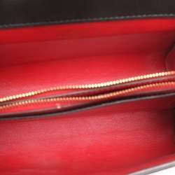 Pre Owned Valentino Black Leather Rockstud Top Handle Bag