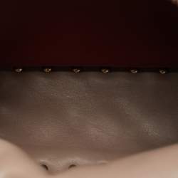 Pre Owned Valentino Beige Quilted Leather Mini Rockstud Spike Backpack