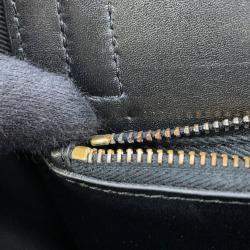 Pre Owned Valentino Garavani V Logo Walk 2-Way Bag Black Leather Size Small