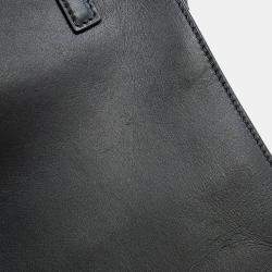 Pre Owned Valentino Garavani V Logo Walk 2-Way Bag Black Leather Size Small