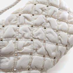 Pre Owned Valentino Medium Lambskin SpikeMe Flap Bag