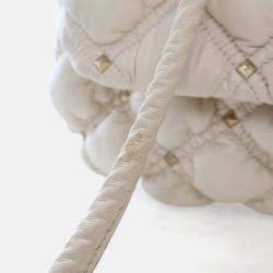 Pre Owned Valentino Medium Lambskin SpikeMe Flap Bag