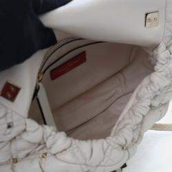 Pre Owned Valentino Medium Lambskin SpikeMe Flap Bag