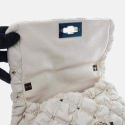 Pre Owned Valentino Medium Lambskin SpikeMe Flap Bag