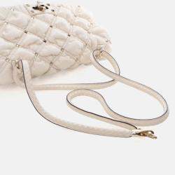 Pre Owned Valentino Medium Lambskin SpikeMe Flap Bag