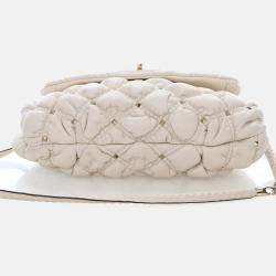 Pre Owned Valentino Medium Lambskin SpikeMe Flap Bag