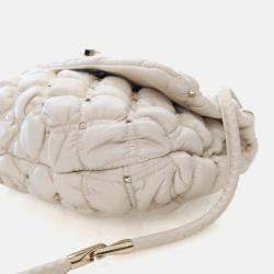 Pre Owned Valentino Medium Lambskin SpikeMe Flap Bag