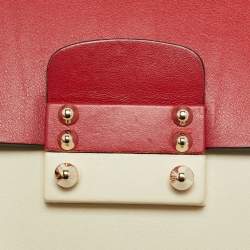 Pre Owned Valentino Mime Tricolor Leather Clutch