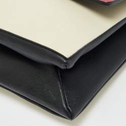 Pre Owned Valentino Mime Tricolor Leather Clutch