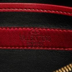 Pre Owned Valentino Mime Tricolor Leather Clutch