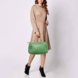 مملوكة مسبقًا حقيبة بوسطن فالنتينو جلد خضراء