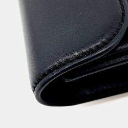 مملوكة مسبقًا حقيبة كتف فالنتينو حلقة في جلد أسود