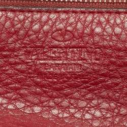 مملوكة مسبقًا Valentino Rockstud Trapeze Medium Red Leather Tote