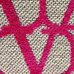 مملوكة مسبقًا محفظة فالنتينو تويلي كانفاس وردية أيقونوغراف ثنائية الطي