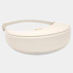 Pre Owned حقيبة هوبو فالتنينو ميني جلد أبيض V لوجو