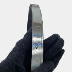 مملوكة مسبقًا حقيبة كتف فالنتينو روكستد فضية جلد لامع