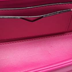 Pre Owned حقيبة فالنتينو وردية جلد ذات يد علوية بوان ستاد