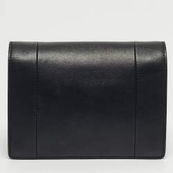 مملوكة مسبقًا Valentino Black/White Leather VLOGO Inlay Chain Crossbody Bag