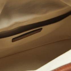 مملوكة مسبقًا حقيبة فالنتينو سلة سحب بني/بيج خشب الجريد و جلد